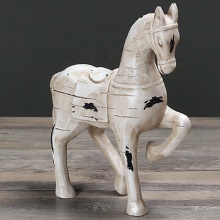 Antique simple design resin horse sculpture decoration