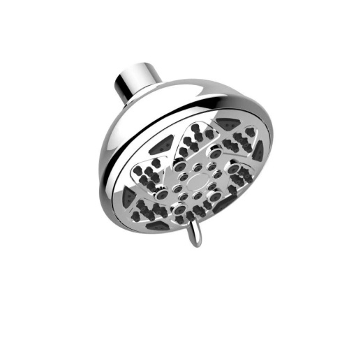 Round chrome water saver rain top shower head