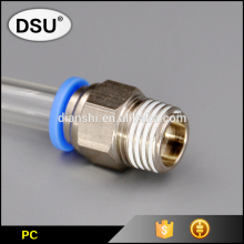 factory supplier pneumatic fitting/one touch tube fitting / male straight connector / air hose fitting