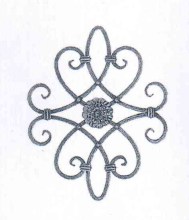 decorative parts wrought iron rosette flowers