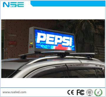 Outdoor P5 Full Color Taxi Top Advertising LED Sign