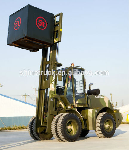 4x4 5ton forklift truck/ chariot elevateur