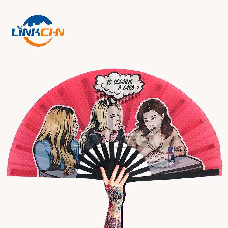 33cm customized design bamboo folding hand fan kung fu fan