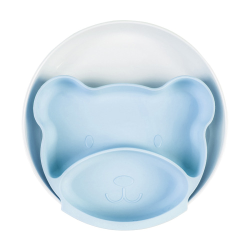 Suction Bowl Washable Baby Silicone Plate