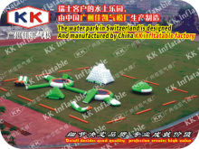 Giant inflatable water park for adults, large water park in the sea