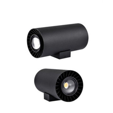 LEDER Black Track Feature LED Outdoor Wall Light