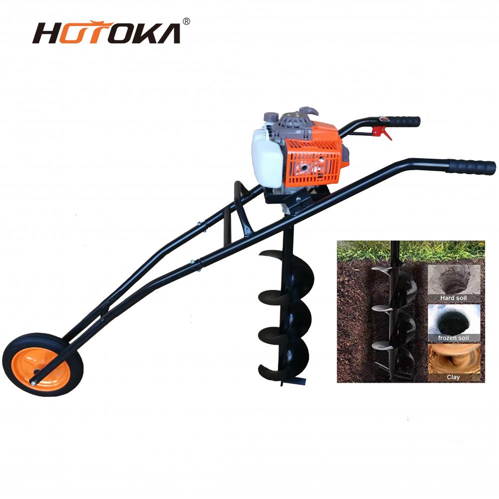 63cc Hand Push Auger With Hole Show Jpg