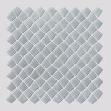 Mosaico de vidrio de forma irregular blanco lechoso para cocina