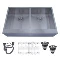 Stainless Steel Double Bowl Butler Sink