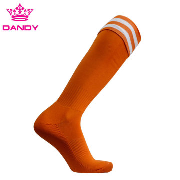 Chaussettes de rugby orange longues colorées