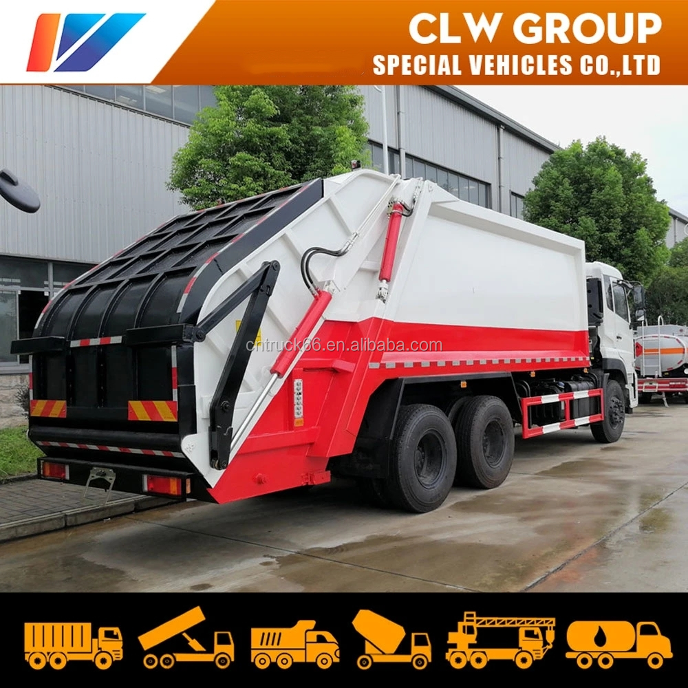 Waste Management Garbage+Truck 20m3 18 cubic meter Dongfeng Kinland Refuse Garbage Compactor Truck