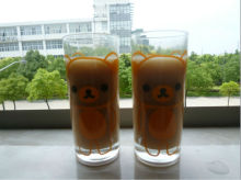 factory straight glass cup for drinking