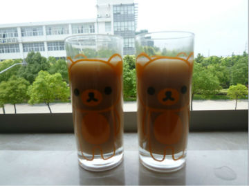 factory straight glass cup for drinking