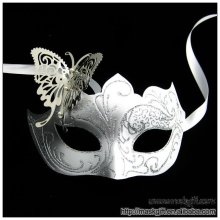 Silver white Italy venice metal butterfly party mask