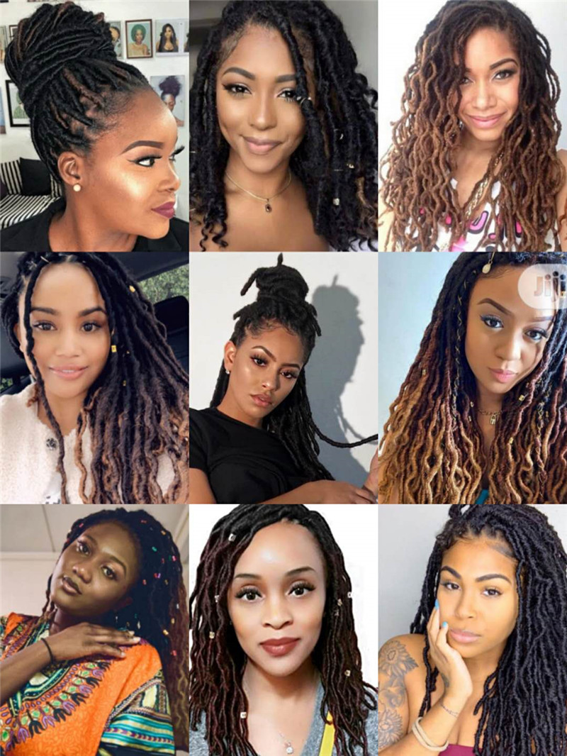 Gypsy Locs Crochet Braids Bohemian Locs Wavy Goddess Faux Locs Boho Synthetic Twist hair Dreadlock Braiding Hair