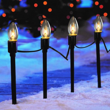 Wholesale Outdoor Christmas String Lights - C9 Pathway Stakes Driveway Markers E17 SOCKET Decoration