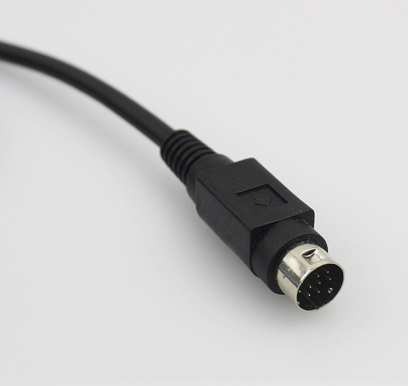 High Quality Factory Manufacture Unibody  1M/2M Stereo  4pin/8pin/13pin Mini Din Cable
