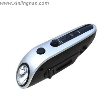 solar flashlight radio & dyanmo LED flashlight