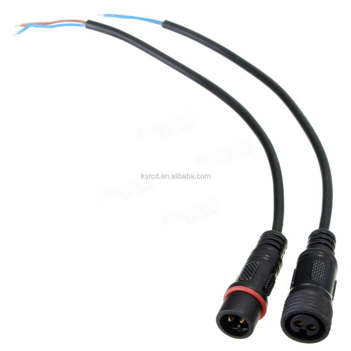 Waterproof Electrical wire connector IP67 male to female 2pin 3pin 4pin 5pin conector for led outdoor waterproof cable