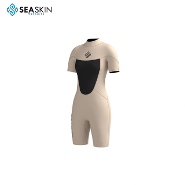 Seaskin Women&#39;s 3mm Shorty Wetsuit Dalış Sörfü