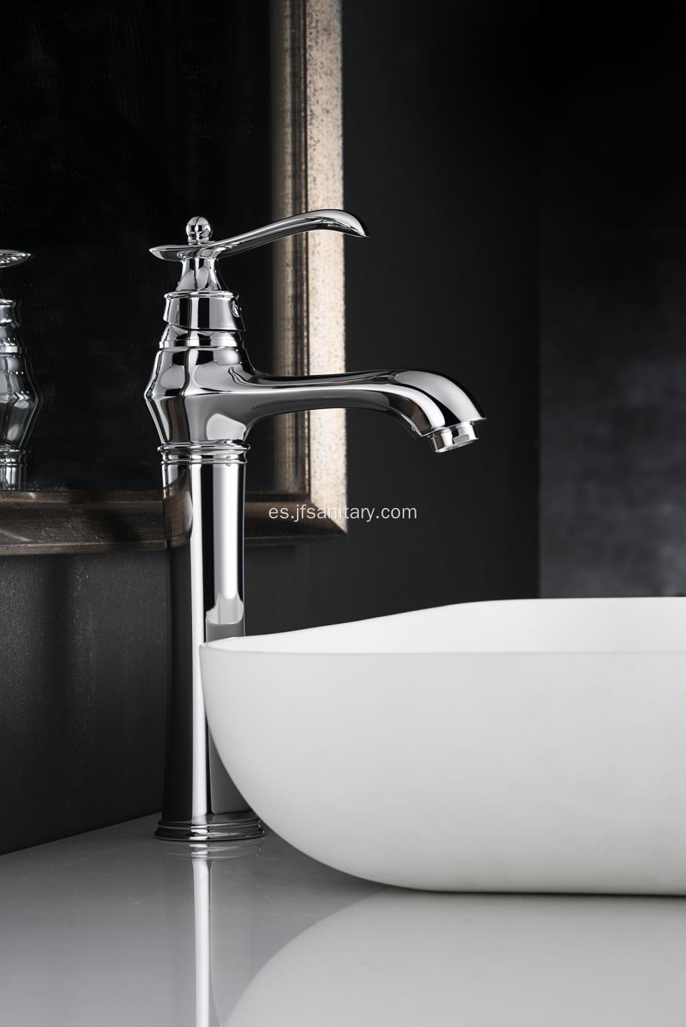 Chrome Single Palanca Vintage Cuenca Faucet Tall