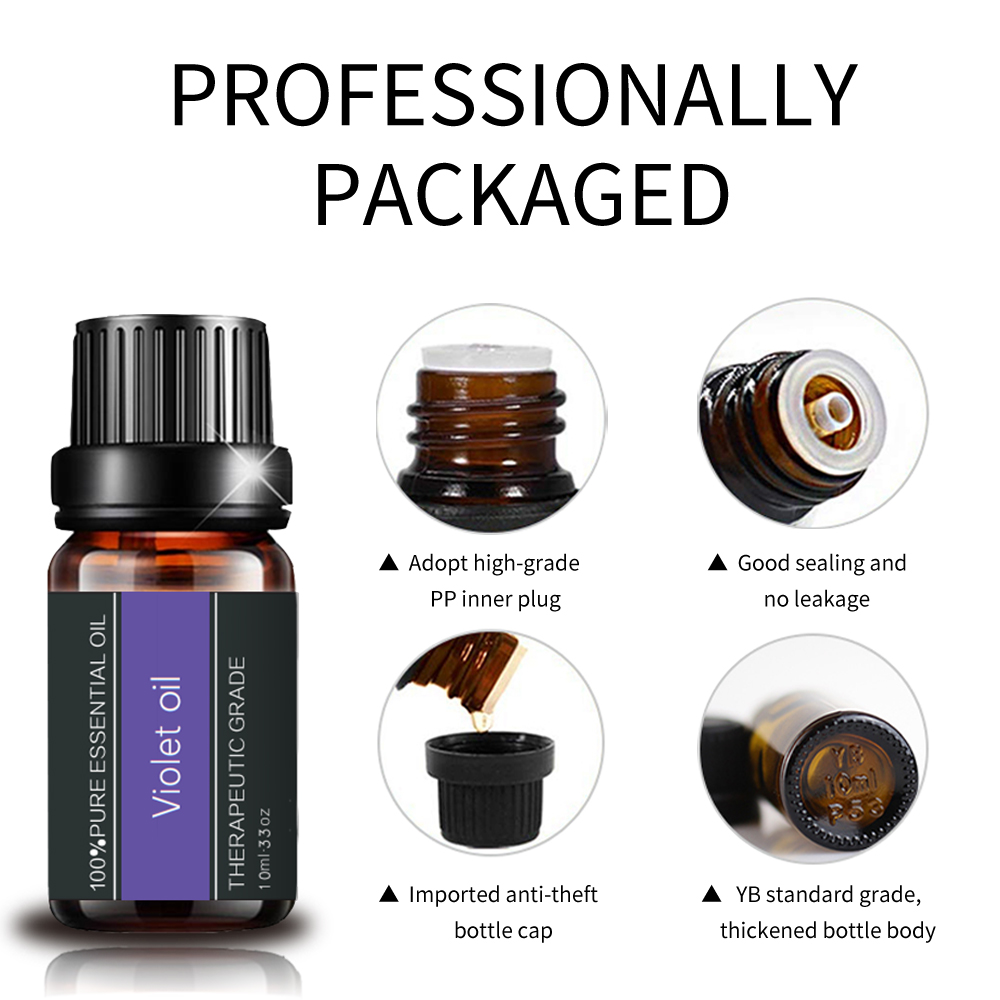 violet oil 100% Pure Oganic Plant Natrual Flower Essential Oil for Aromatherapy Diffuser Humidifier Massage SkinCare Yoga Sleep