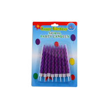Colourful Spiral Sparkler Paraffin Wax Birthday Candle