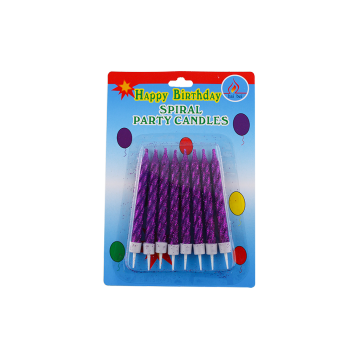 Colourful Spiral Sparkler Paraffin Wax Birthday Candle
