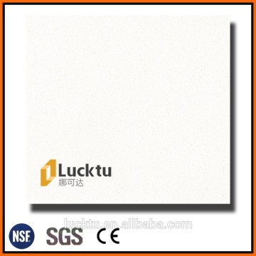 pure white artificial quartz slab