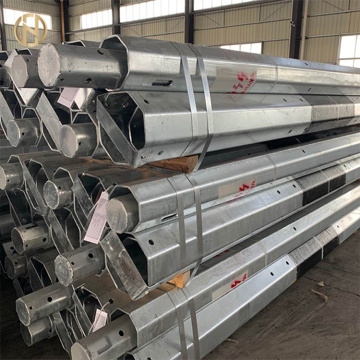 12M Telephone Galvanized Steel Octagonal Pole