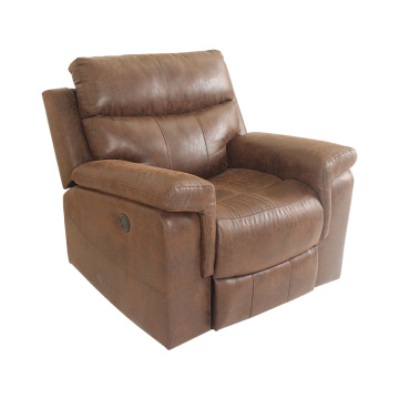 Modern OEM living room rotating swivel genuine leather reclinable sofa electric usb charging massage recliner chair