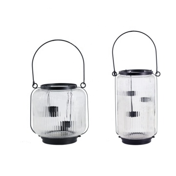Hanging Tea Light Glass Candle Holder - Indoor/Outdoor Decoration Lantern