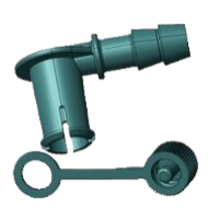 PP connection pipe injection molded part product