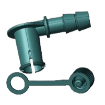 PP connection pipe injection molded part product