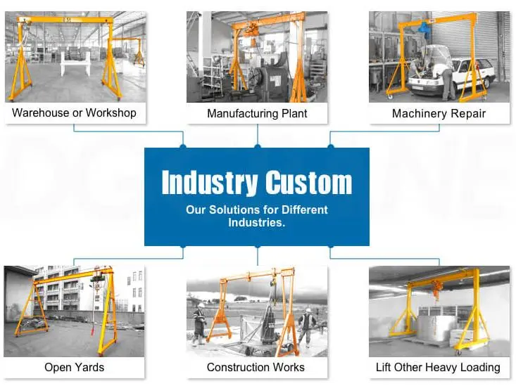 Aluminum Can Be Folded Small Gantry Crane Cheap Price