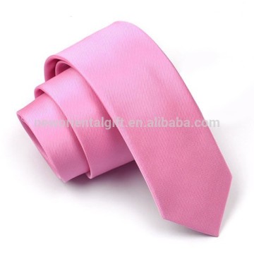 Solid color tie Stripe Color Polyester Necktie