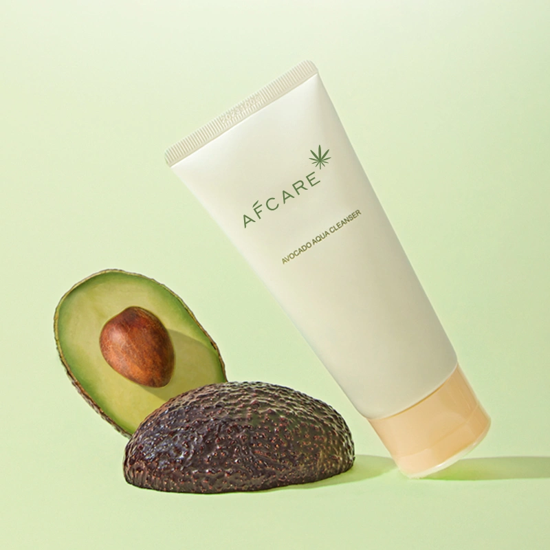 OEM/ODM Avocado Cleanser Herbal Face Washing Control Oil Fine and Soft Foam Anti-Inflammatory Cleanser