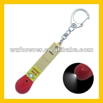 Lovable Novelty LED Match Keychain Flashlight