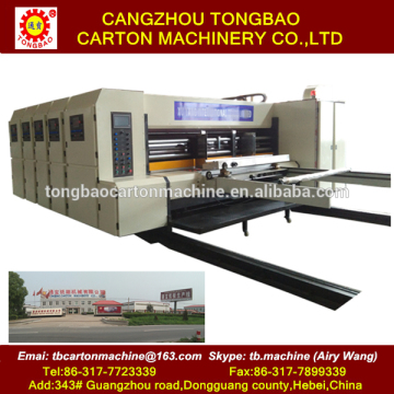 best price 4 color Flexo printing slotting machine water transfer printing machine