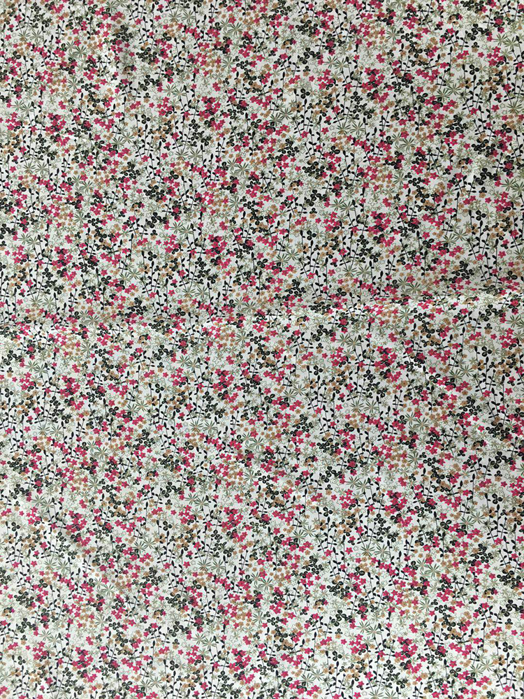 Tissu d&#39;impression 45S de navette en popeline de rayonne Design de fleurs