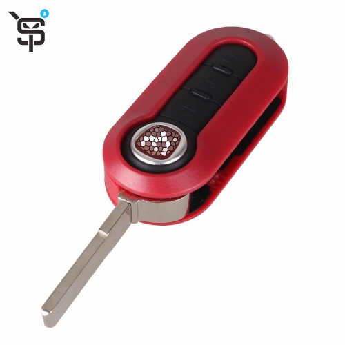 High quality car key shell 3 button remote control replaces rubber button for Fiat key shell