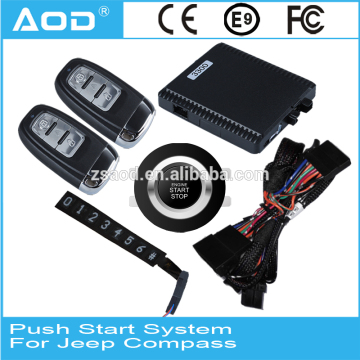 Auto smart keyless entry start stop system push start stop for Jeep Compass