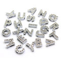 Glitzer Buchstabe Charms Strass 26 Buchstaben Anhänger DIY Handwerk für Schmuck Nacelace Finding Accessories