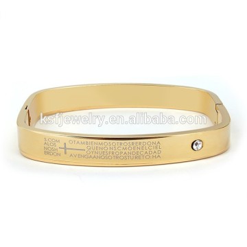 316l Stainless Steel Gold Expandable Bangle Latest Designs Jewelry