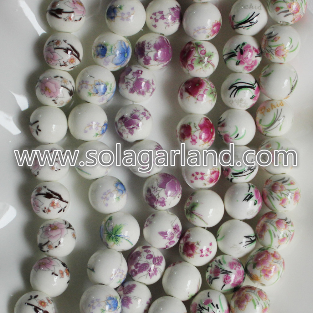 Round Ceramic Beads