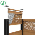 Pannelli di recinzione in legno esterno in alluminio composito ampiamente utilizzati
