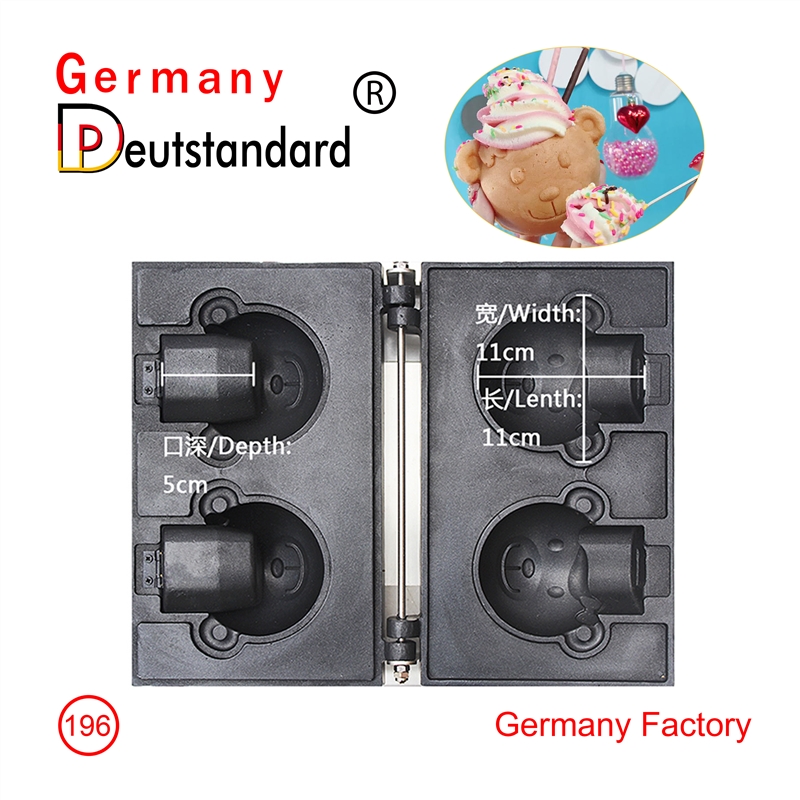 Hochwertige elektrische Bärenwaffelmaschine Eistüte Waffelmaschine mit CE