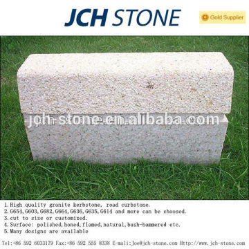 Garden road square seat granite kerbstone