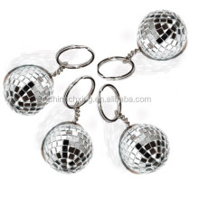 Small Disco Mirror Ball Key Ring Decoration
