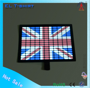 Rock music el t-shirts flashing equalizer design tshirt el t-shirt cheap